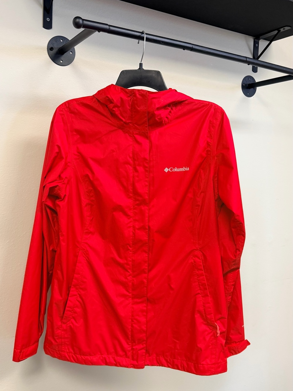 Columbia Women's Bright Red Hooded Utility Jacket